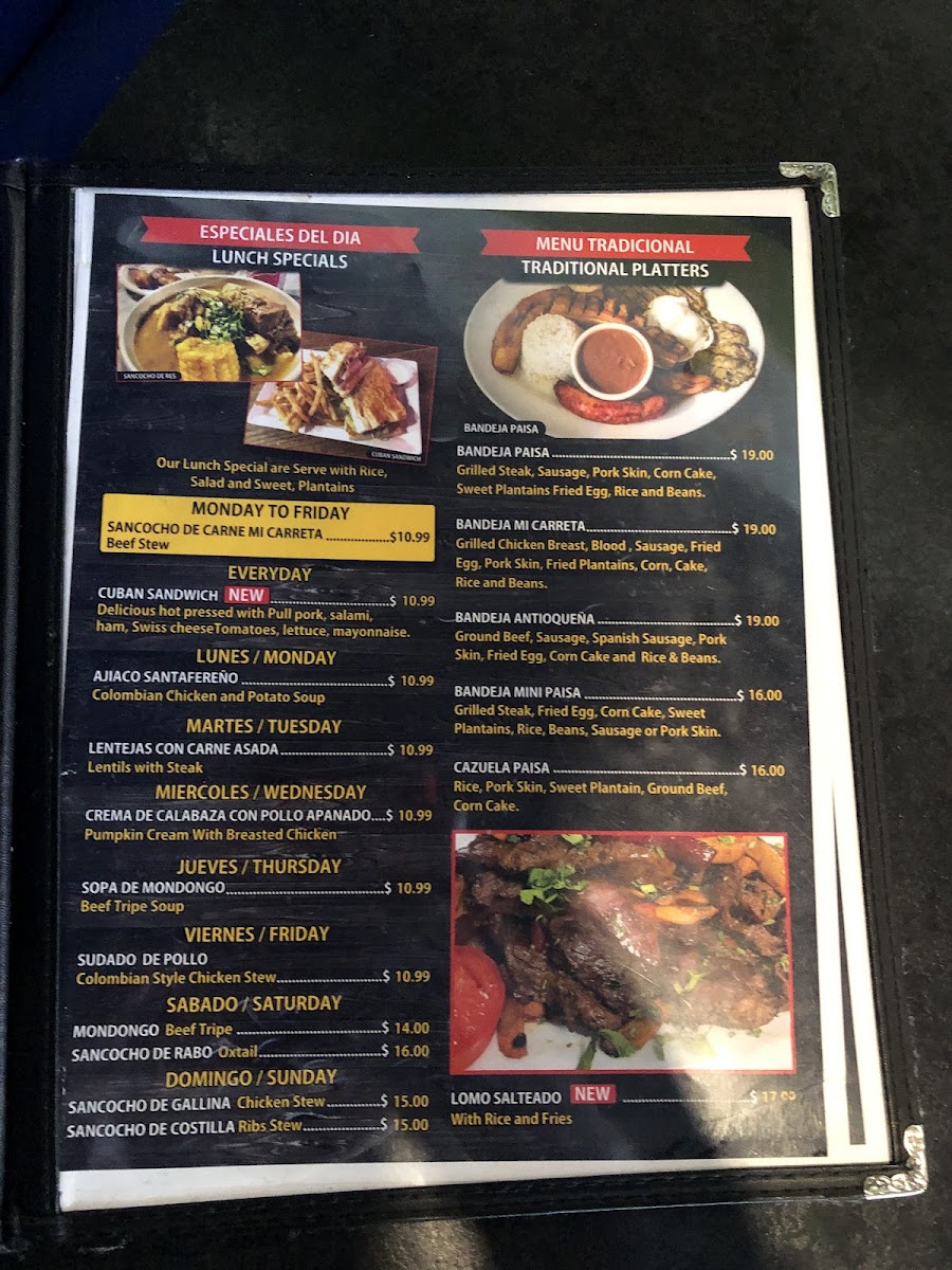 Mi Carreta Restaurant & Bakery Menu - Image 3